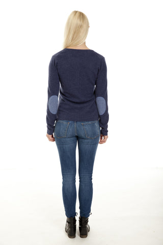 Alexia - cashmere cardigan - Indigo Blå