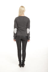 Alexia - cashmere cardigan - Grafit Grå