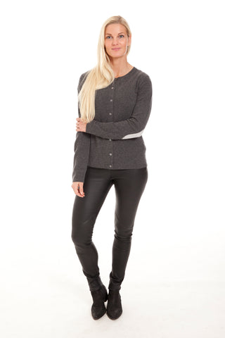 Alexia - cashmere cardigan - Grafit Grå