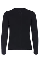 Alexia - cashmere cardigan med sten - Sort
