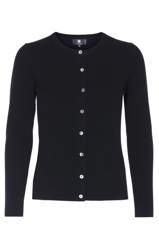Alexia - cashmere cardigan med sten - Sort