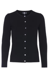 Alexia - cashmere cardigan med sten - Sort