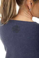 Estelle - cashmere cardigan med sten - Indigo Blå