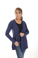 Estelle - cashmere cardigan med sten - Indigo Blå