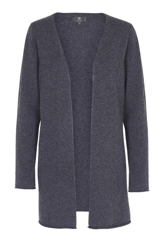 Estelle - cashmere cardigan med sten - Grafit Grå