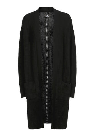 Julia - lang cashmere cardigan - Sort