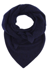 Selene - triangle cashmere - Dyb ultramarin & sort